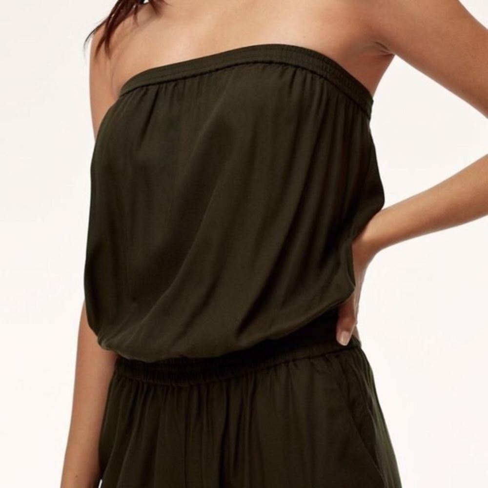ARITZIA Talula Black Strapless Jumpsuit Romper XS - Picture 3 of 7